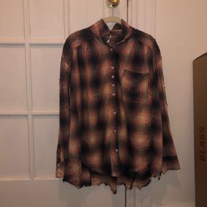 Free People flannel with studs